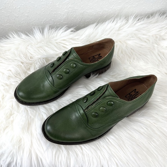 Miz Mooz Shoes - Miz Mooz NYC Lenore leather Slip-on Oxford, Emerald, sz. 7 NWOT